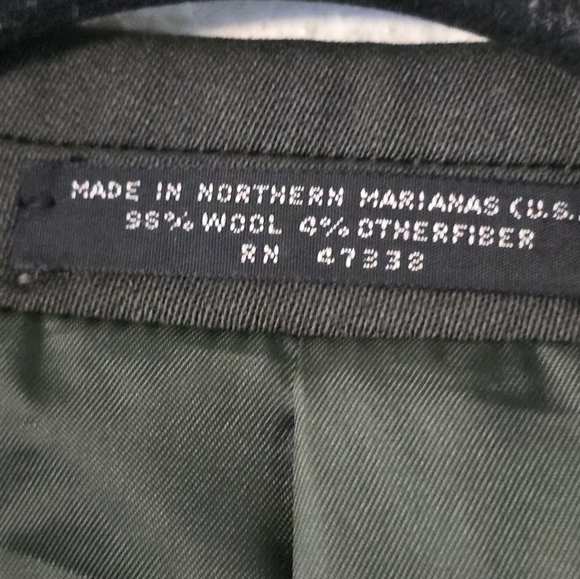 Jones New York Sports Coat 48L Gray Wool 6Button Small Hole In Back Career - Picture 9 of 15